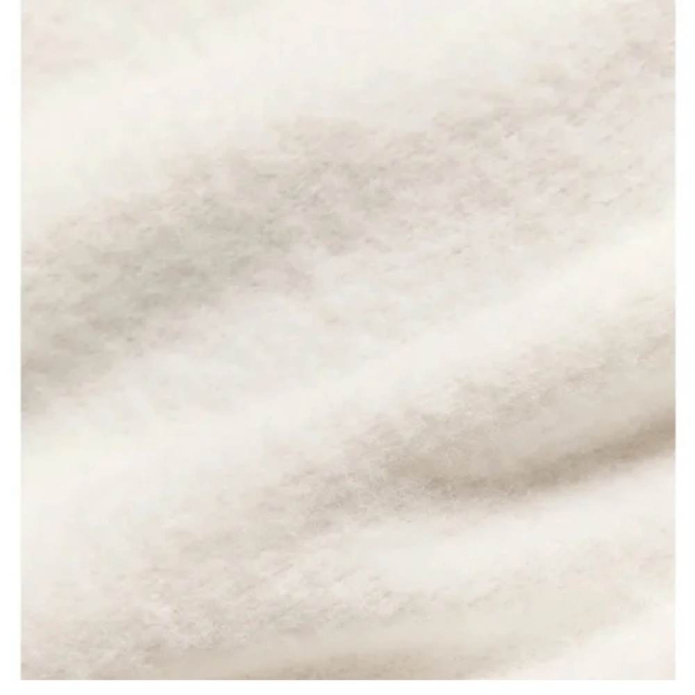 Alo Snuggle up Sweater Short Sleeve Size Small Ivory body skimming crop fit - Picture 5 of 8
